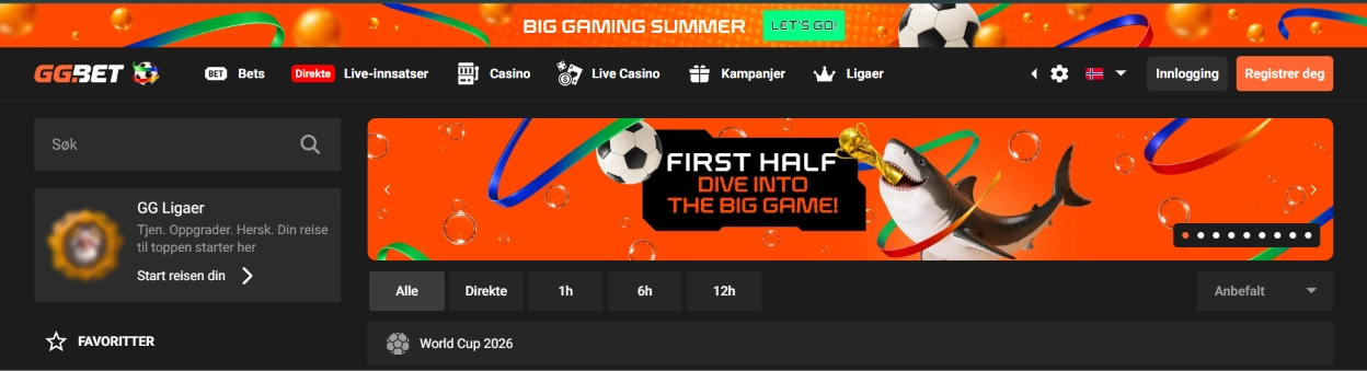 GGBet screen
